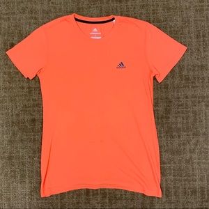 Basic orange adidas tee